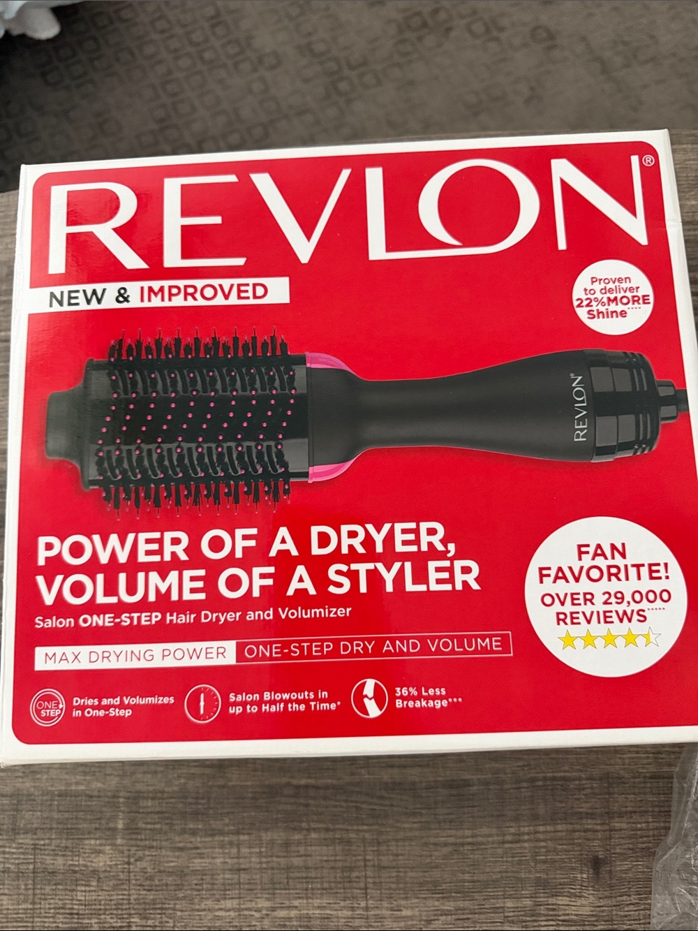 Revlon One-Step Hair Dryer & Volumizer - Black/Pink